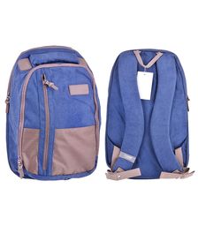 Рюкзак ст.класс/студ, универс., синий/коричневый, 47*29*17см, 22 л, 81105A