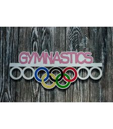 Деревянный держатель для медалей Гимнастика