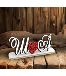 Инициалы на подставке 48 х 17 см