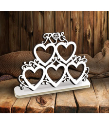 Фоторамка из дерева на подставке