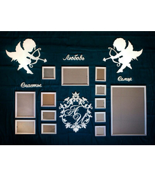 Фотоколлаж из дерева Ангел