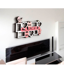 Деревянная фоторамка с именем Сабина + метрики