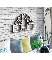 Деревянная фоторамка Семья