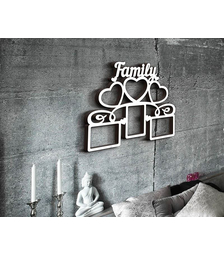 Деревянная фоторамка Family