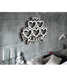 Деревянная фоторамка Вместе с инициалами