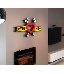 Деревянная фоторамка You Me