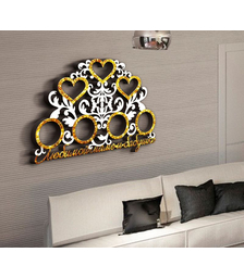 Деревянная фоторамка с вензелями Любимой маме и бабушке