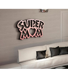 Деревянная фоторамка Супер мама