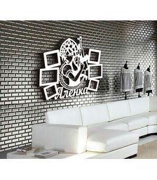 Деревянная фоторамка с именем Аленка