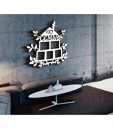 Деревянная фоторамка Семья