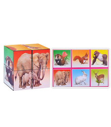 Кубики в картинках 03 Животные ( из 4-х штук)