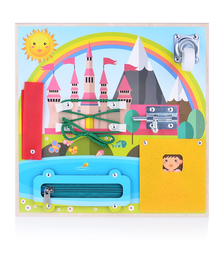 Бизиборд 25*25 см "Принцесса у замка"