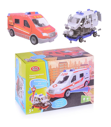 Конструктор "Пожарная Машина" (свет/звук) в коробке