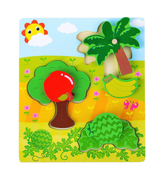 Пазл - вкладыш "Фруктово-ягодное ассорти"