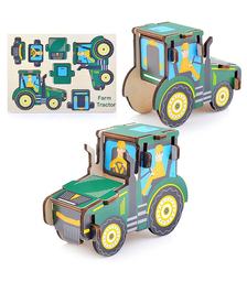 Пазл деревянный "Трактор"