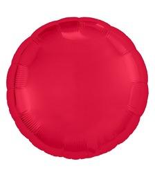 Шар надувной, Круг 30'/ 75 см / красный