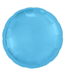 Шар надувной, Круг 30'/ 75 см / холодный голубой
