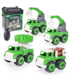 Набор машин - конструктор "Спецтехника" в коробке