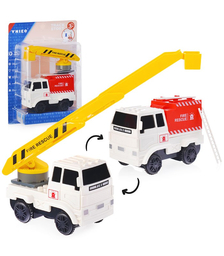 Пожарная машина на батарейках, на листе