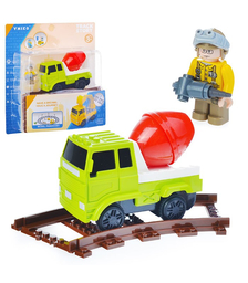 Машина "Бетономешалка" на батарейках, на листе