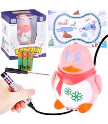 Пингвин на батарейках, в коробке