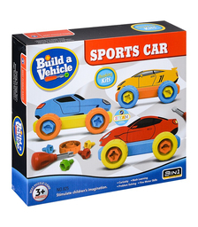 Конструктор "Машина" с отверткой, в коробке