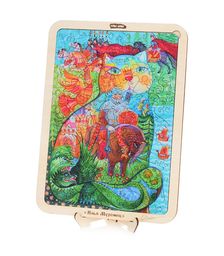 Пазл - картина из дерева "Илья муромец". 120 деталей. 5+.