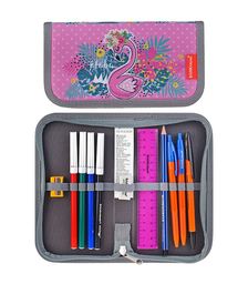 Пенал-книжка с наполнением 110x205x25мм Rose Flamingo