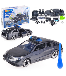 Машина - конструктор "Полиция" с отверткой, в коробке