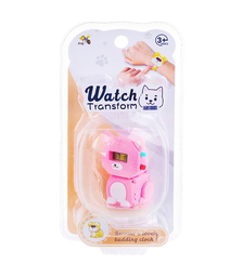 Игрушечные часы, на батарейках (цвет в ассортименте) на листе