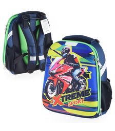 Рюкзак каркасный "Мотоциклист" формованный из полимеров, материал: нейлон, полиэстер.