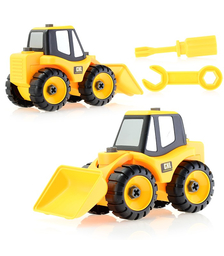 Конструктор "Трактор" с отверткой, в пакете