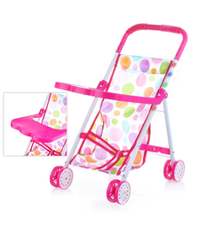 Коляска для кукол светящаяся, в пакете