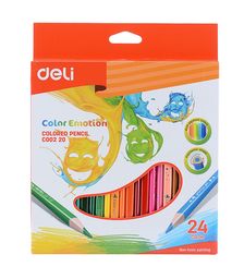 Карандаши цветные 24цв. трехгран. липа коробка/европод.