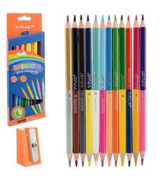 Карандаши цветные 24 цв+точилка, двусторонние RAINBOW