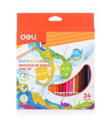 Карандаши цветные 24цв. акварельные, липа, коробка/европод.