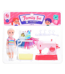 Бытовая техника "Швейная машина" с куклой и аксессуарами, на листе