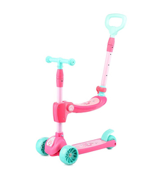 Самокат розовый, в коробке