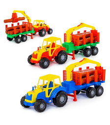 Мастер, трактор с полуприцепом-лесовозом