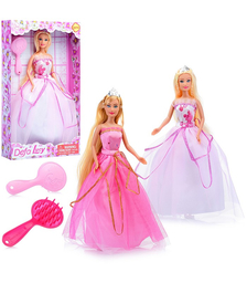 Кукла в бальном платье и аксессуарами