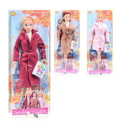 Кукла"На прогулке " в пальто и сапожках