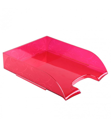 Лоток горизонтальный FROST тонированный тёмно-красный Вишня