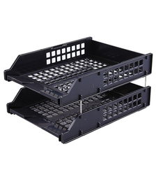 Набор STRONG из 2-х лотков гориз. на металл. стержнях 6см, черный