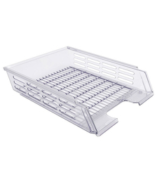 Лоток горизонтальный с пазами прозрачный