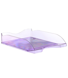 Лоток горизонтальный ЛЮКС тонированный фиолетовый СЛИВА