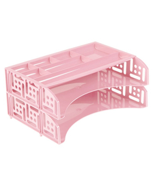 Набор FIELD из 2-х горизонт.лотков и органайзера розовый Paris