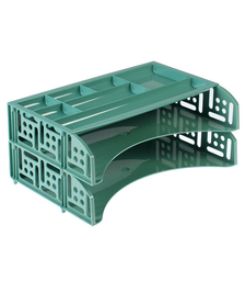 Набор FIELD из 2-х горизонтальных лотков и органайзера, зеленый NY