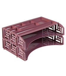 Набор FIELD из 2-х горизонтальных лотков и органайзера бордовый Agra