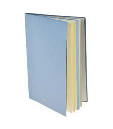 Блокнот 96л, синий, 210х143мм искусст. кожа