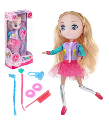Кукла Лили 35см, (руки и ноги сгибаются, в комп. 7 аксс.)